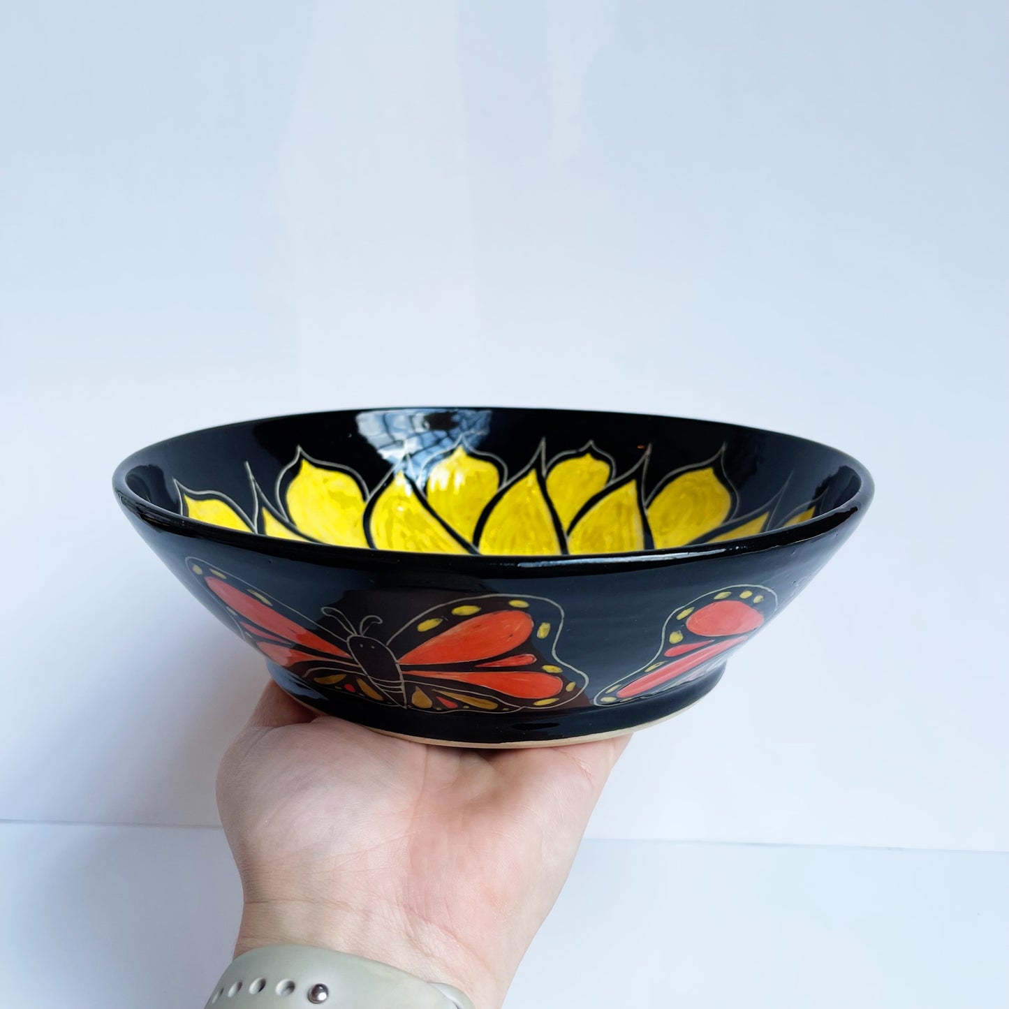 Yellow Sunflower Bowl | Cindy Walker Davidson