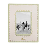 Alpha Phi Scallop Monogrammed Photo Frame