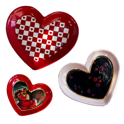 Set of Heart Dishes