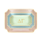 Delta Gamma Gold Monogram Decorative Tray