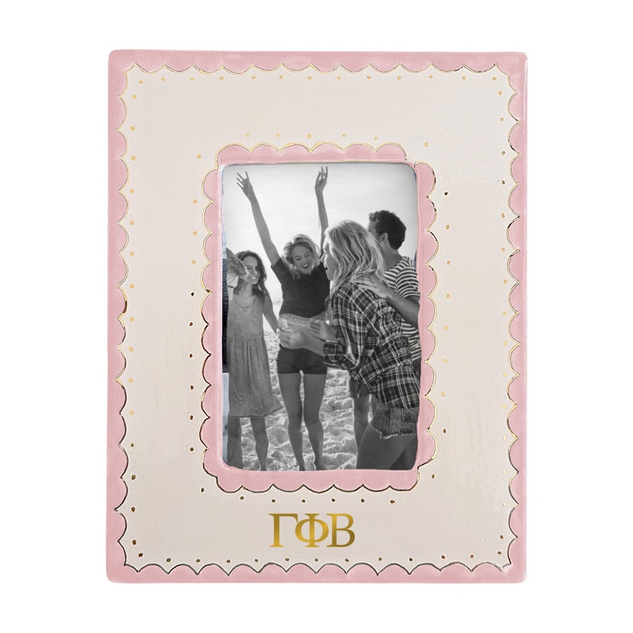 Gamma Phi Beta Scallop Monogrammed Picture Frame