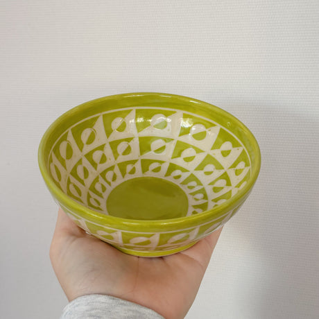 Green Geometric Bowl | Cindy Walker Davidson