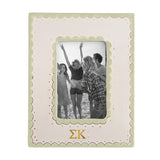 Sigma Kappa Scallop Monogrammed Picture Frame
