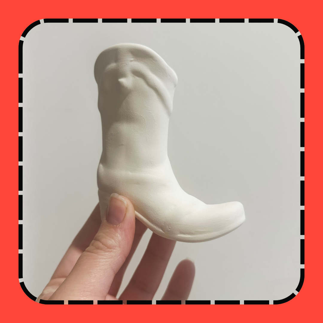 Mini Cowboy Boot Bag Charm Glazing Class | April 4th