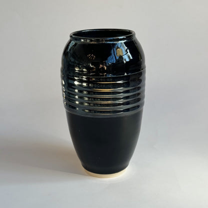 Black & Rutile Vase | Pottery by Mike