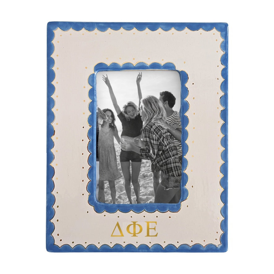 Delta Phi Epsilon Scallop Monogrammed Picture Frame