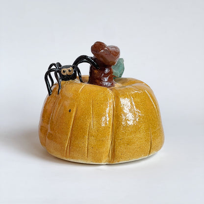 Pumpkin with Spider Friend | Katie Brown