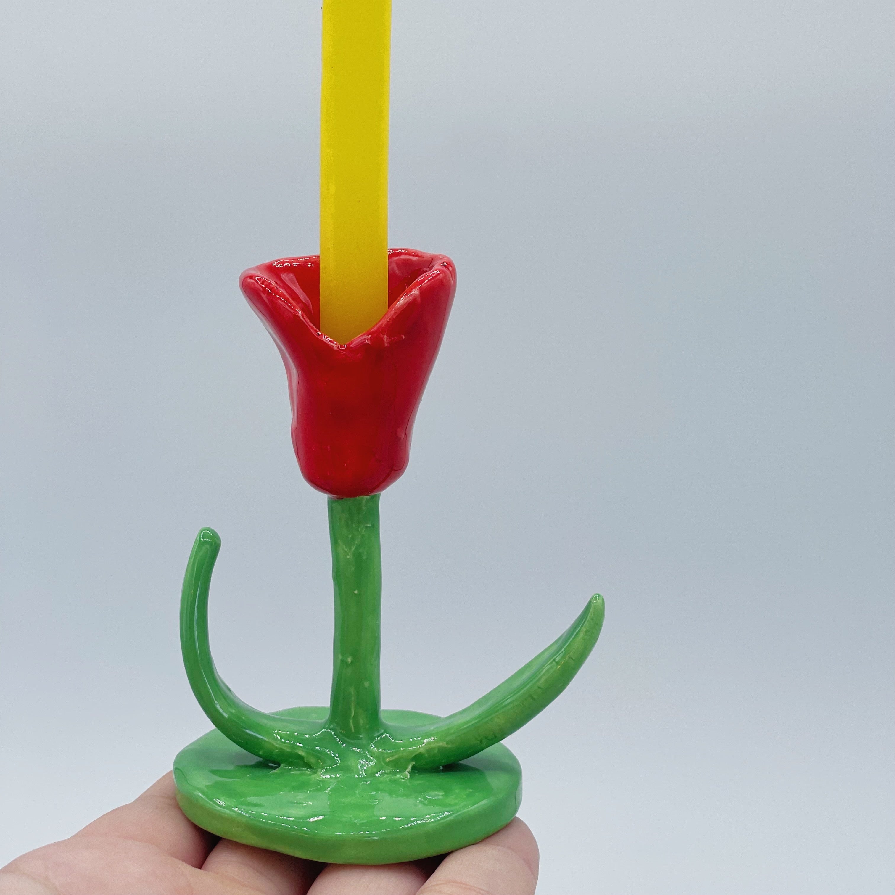 Medium Lily Candle Holder | Jessica Walker – Ruby Clay Company Medium Lily Candle Holder | Jessica Walker – Ruby Clay Company