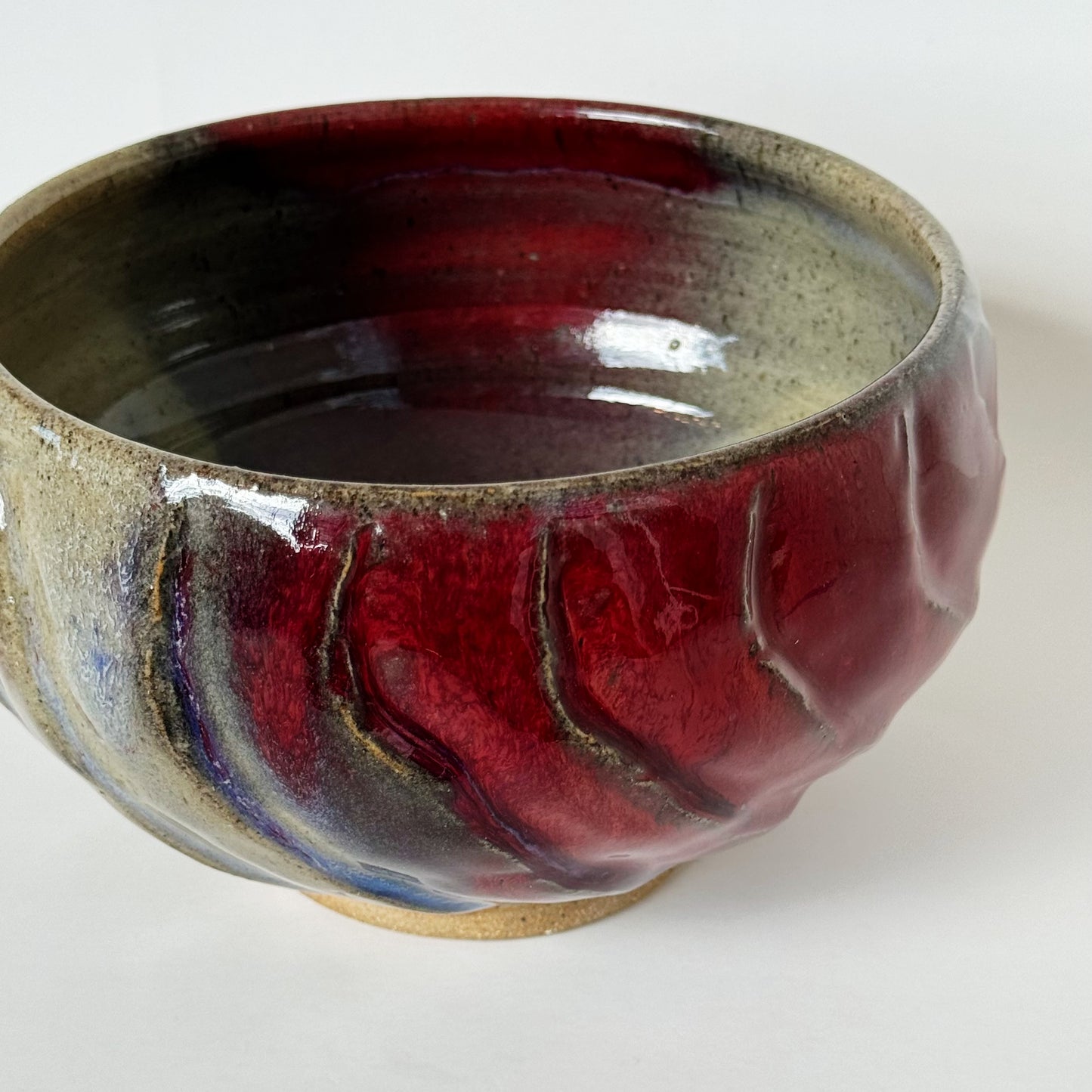 Red & Brown Bowl | Panther Pots by Ayden Krzmarzick