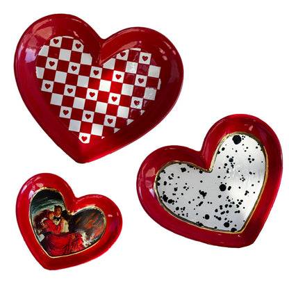 Set of Heart Dishes