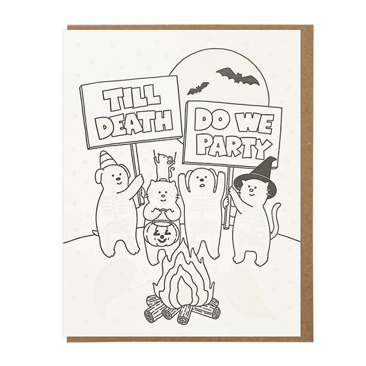 Till Death Do We Party Greeting Card