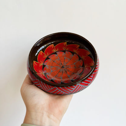 Geometric Bowl Santa Fe Style | Jim Pratt - Tulsa Clay