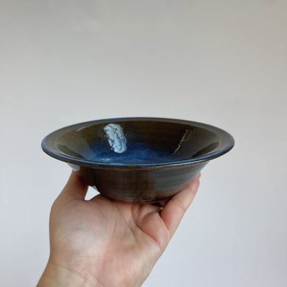 Blue on Brown Bowl | Danny Aguirre