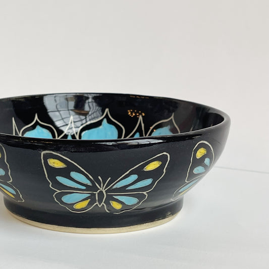 Blue Flower Bowl | Cindy Walker Davidson