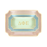 Delta Phi Epsilon Gold Monogram Decorative Tray