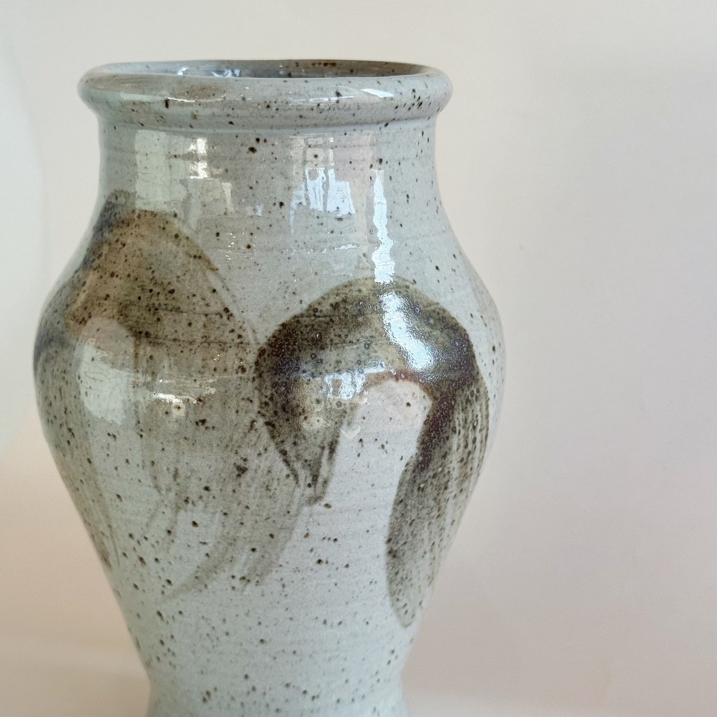 Gray Brushstroke Vase | Panther Pots by Joseph Clayton