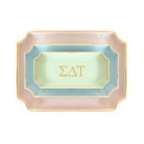 Sigma Delta Tau Gold Monogram Decorative Tray