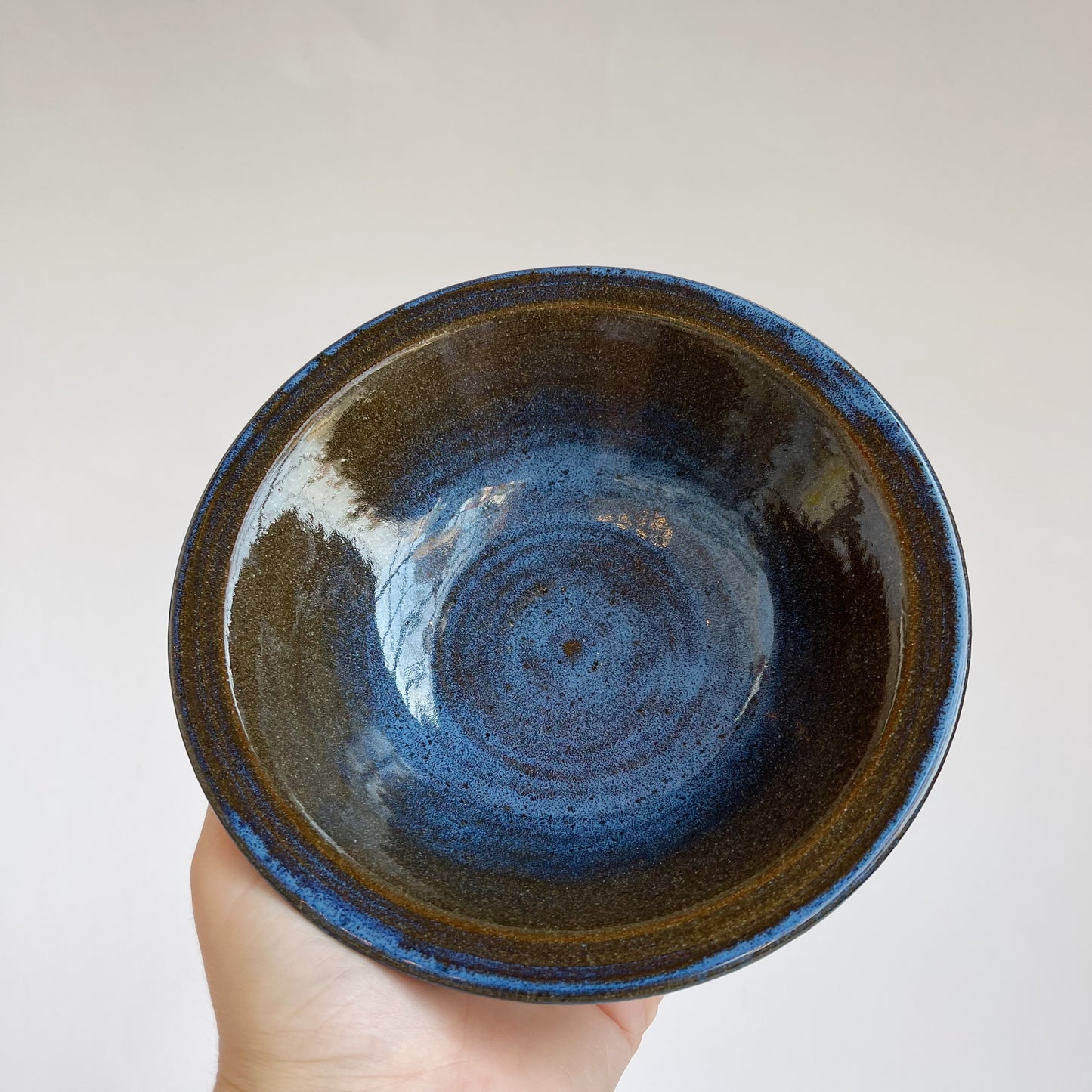 Blue on Brown Bowl | Danny Aguirre