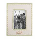 Alpha Sigma Alpha Scallop Monogrammed Picture Frame
