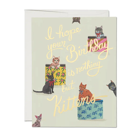 Nothing But Kittens Birthday Card