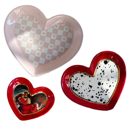 Set of Heart Dishes