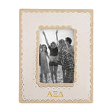 Alpha Xi Delta Scallop Monogrammed Picture Frame