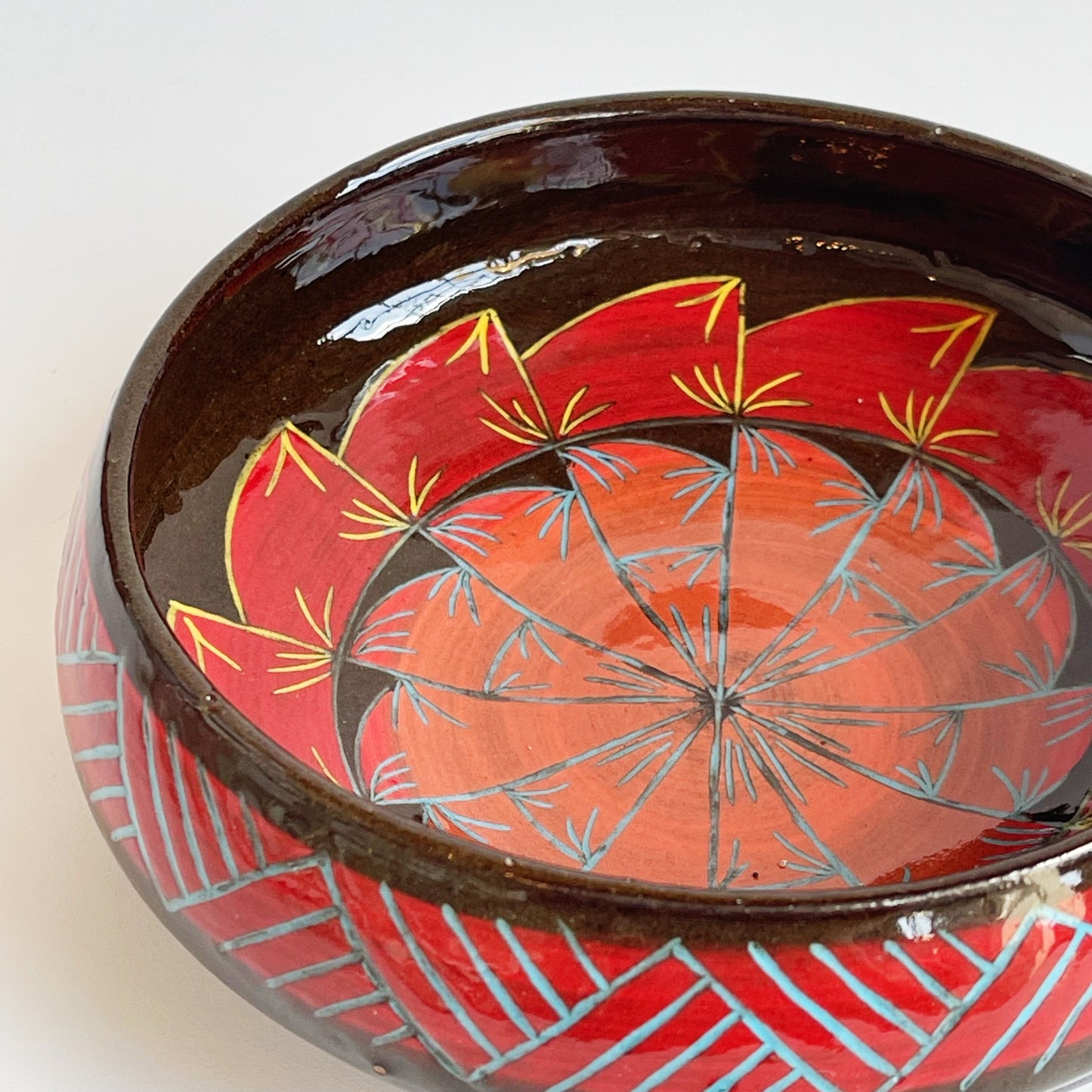 Geometric Bowl Santa Fe Style | Jim Pratt - Tulsa Clay