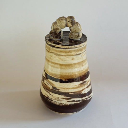 Brown Swirl Jar | Katie Brown