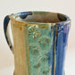 Blue & Beige Large Mug | Panther Pots by Ayden Krzmarzick