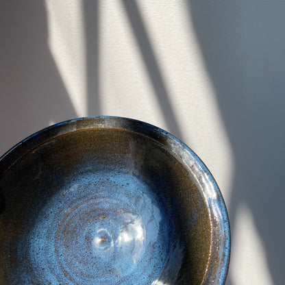 Blue on Brown Bowl | Danny Aguirre