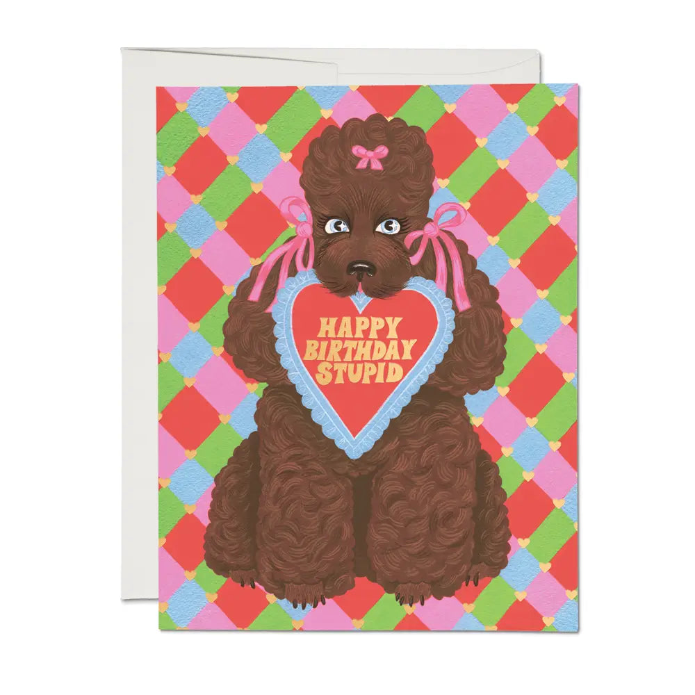 Birthday Poodle Card