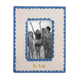Kappa Alpha Theta Scallop Monogrammed Picture Frame