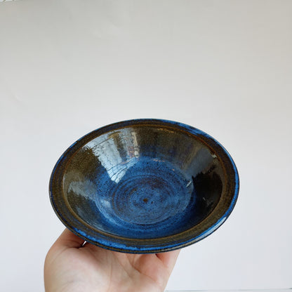 Blue on Brown Bowl | Danny Aguirre