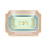 Gamma Phi Beta Gold Monogram Decorative Tray