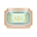 Alpha Sigma Alpha Gold Monogram Decorative Tray