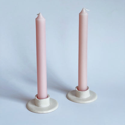 Matte White Candle Holder | Madeleine Schmidt