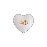 Personalized Alpha Phi Gold Monogrammed Heart Box