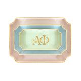 Alpha Phi Gold Monogram Decorative Tray