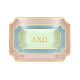 Alpha Chi Omega Gold Monogram Decorative Tray