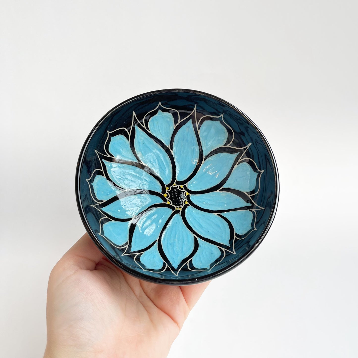 Blue Flower Bowl | Cindy Walker Davidson
