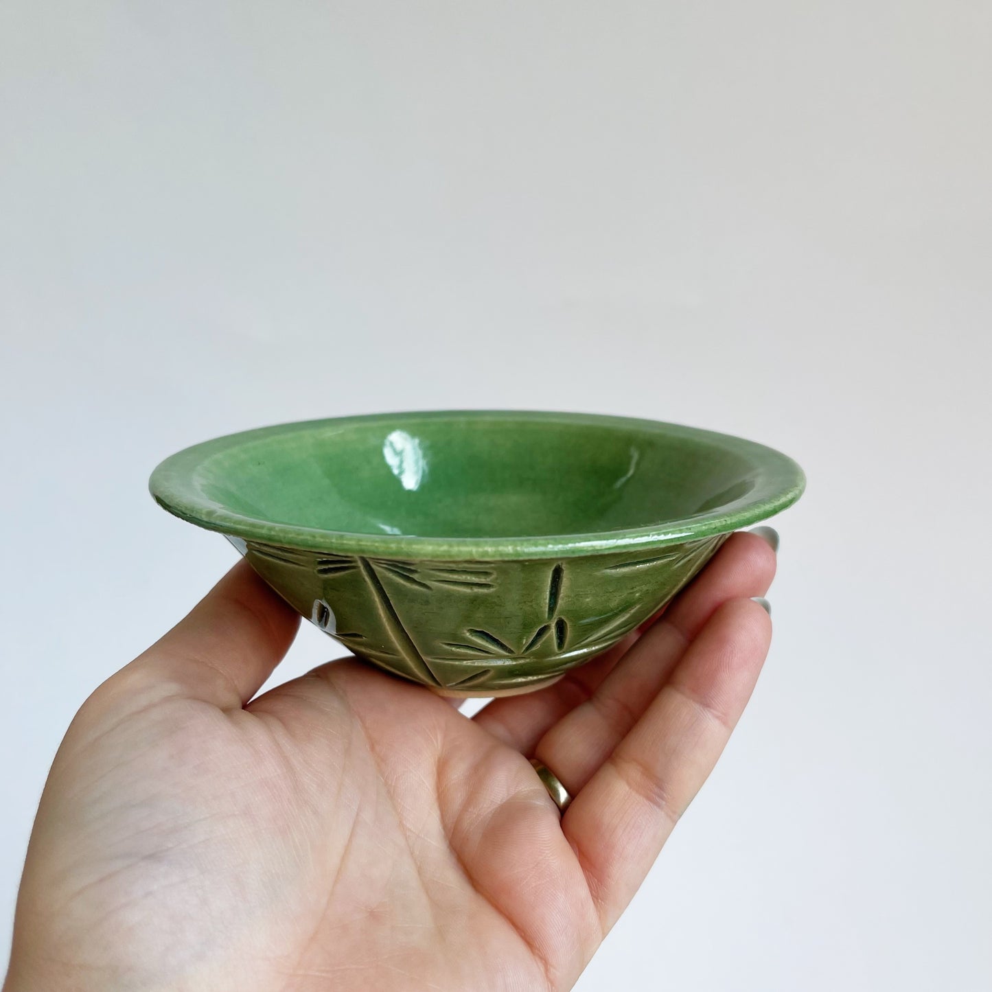 Carved Celadon Bowl | Danny Aguirre