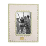 Pi Beta Phi Scallop Monogrammed Picture Frame