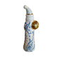 LIMITED! Hand Painted Chinoiserie Blue Santa with 22K Gold Accents