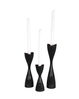 Tulip Candlestick Holders in Black