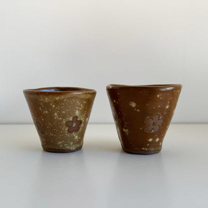 Earthy Daisy Mini Tumblers | Jessica Walker