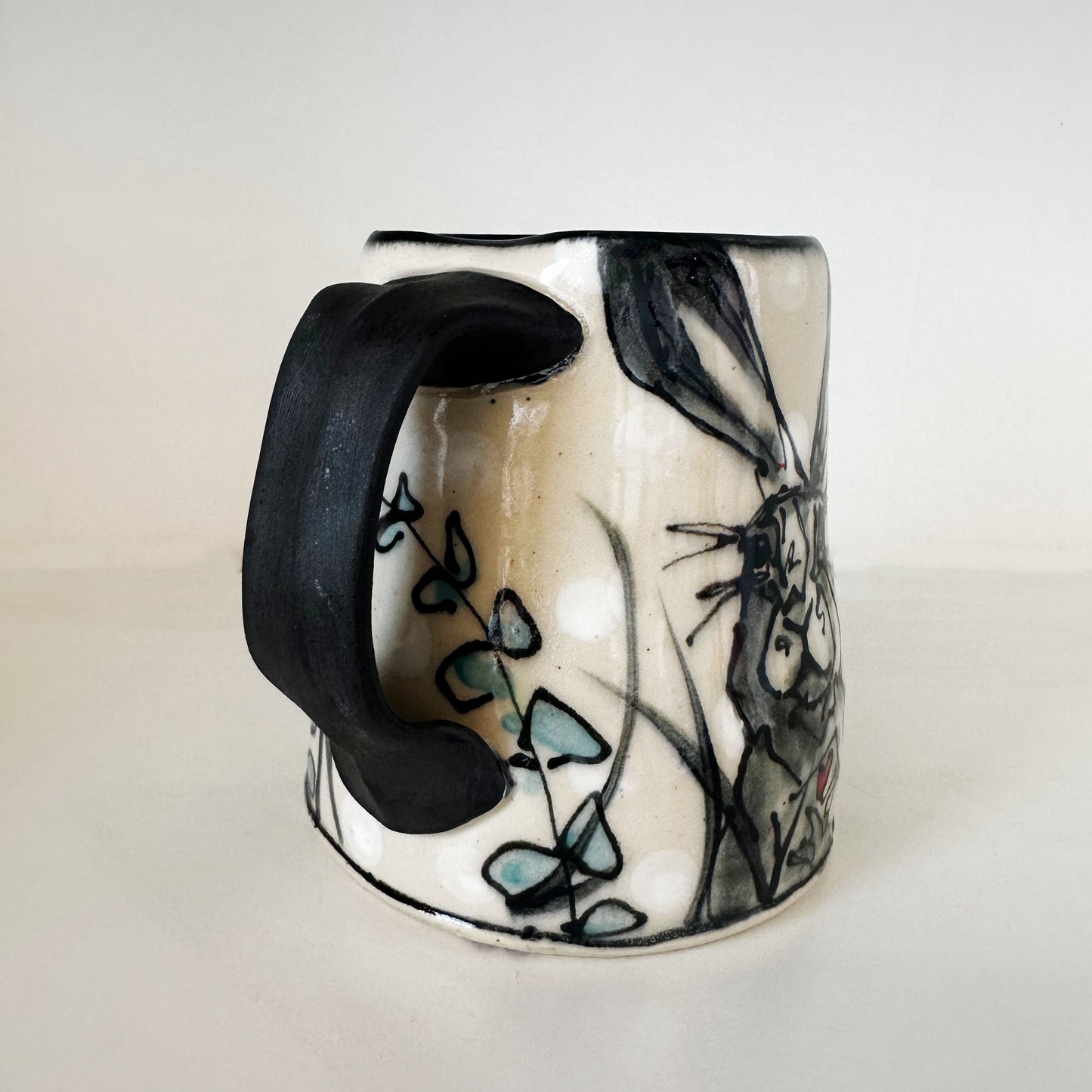 Bunny Pops Up Mug | Muddy Paws Pottery