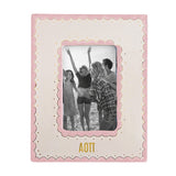 Alpha Omicron Pi Scallop Monogrammed Picture Frame