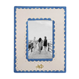 Alpha Phi Scallop Monogrammed Photo Frame