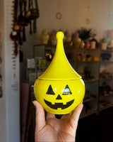 Jack-O'-Lantern Teardrop Jar in Cactus Green
