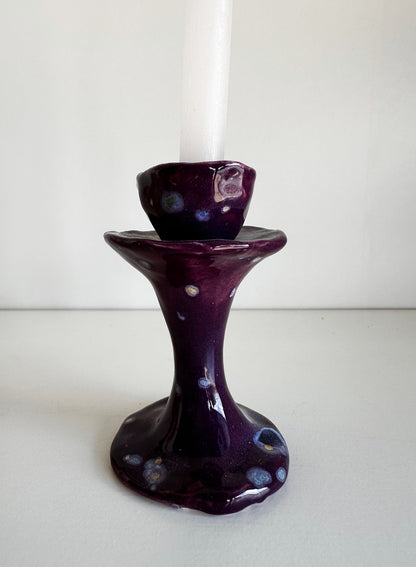 Tiny Stoneware Candlestick Holder | Jessica Walker